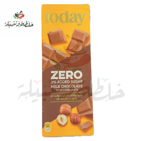 لوح شكلاته مع البندق 