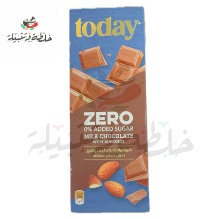 لوح شكلاته مع اللوز 